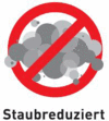 Staubreduziert
